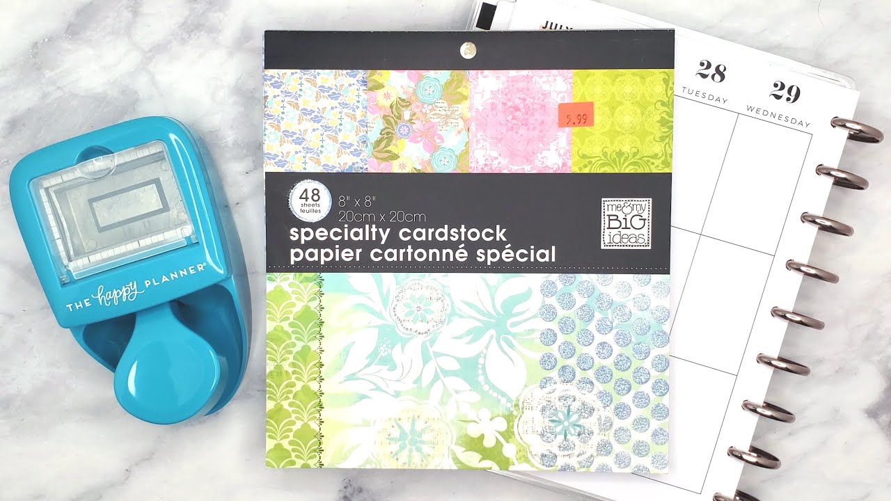 Plan With Me - PATTERNED PAPER: Mambi + BOX PUNCH | CLASSIC Happy Planner 2020 | Memory Bujo Setup