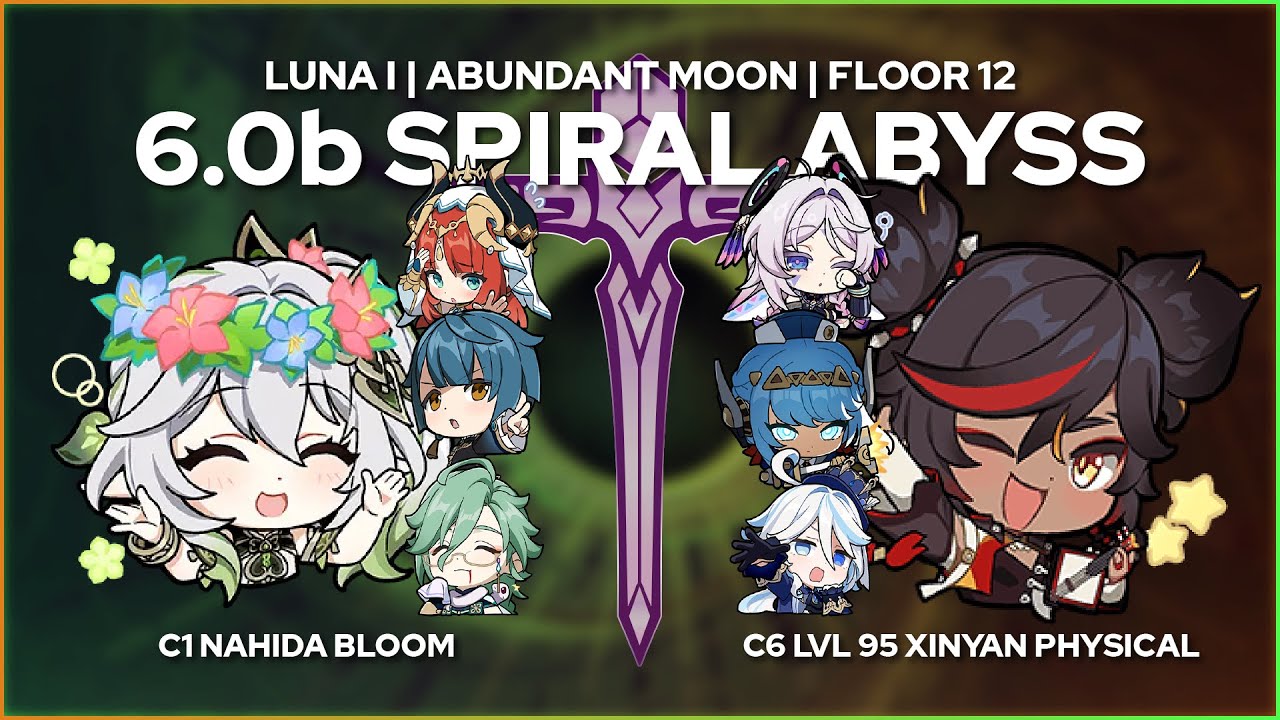 Nahida Bloom + Xinyan Physical [6.0b Spiral Abyss | F12]