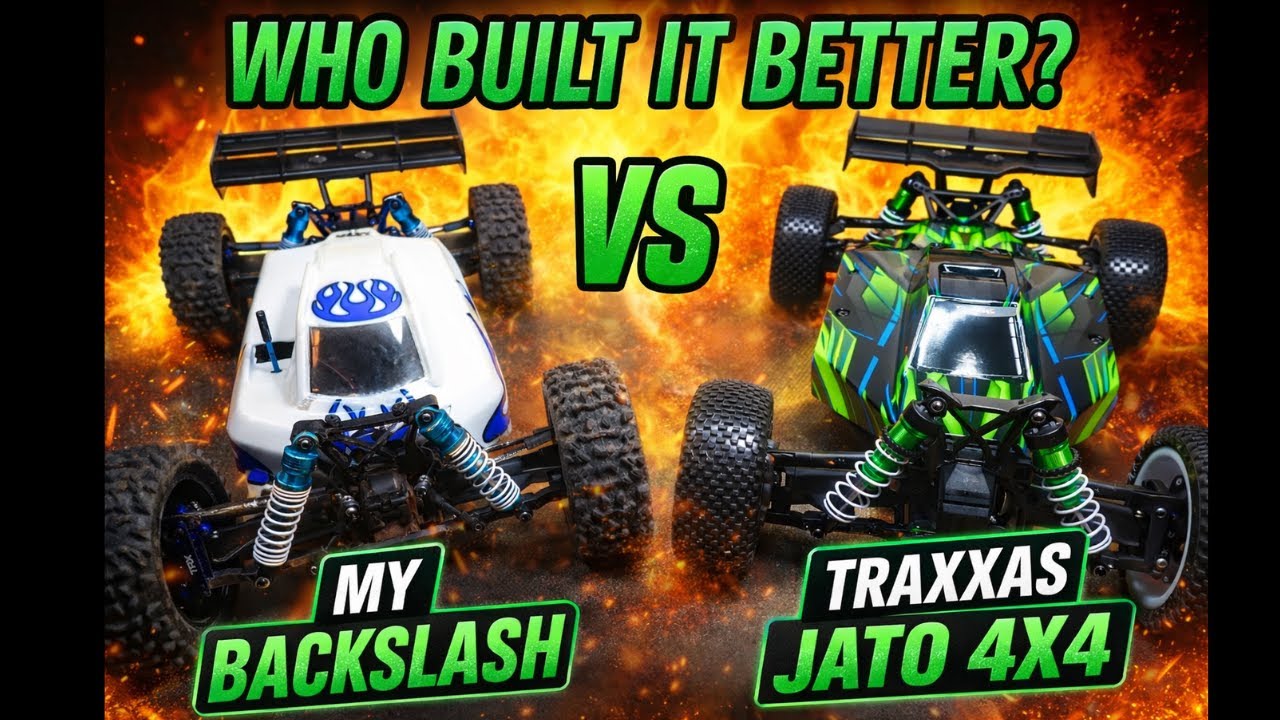 Кто сделал это лучше? Моя кастомная сборка Backslash против Traxxas Jato 4x4 VXL
