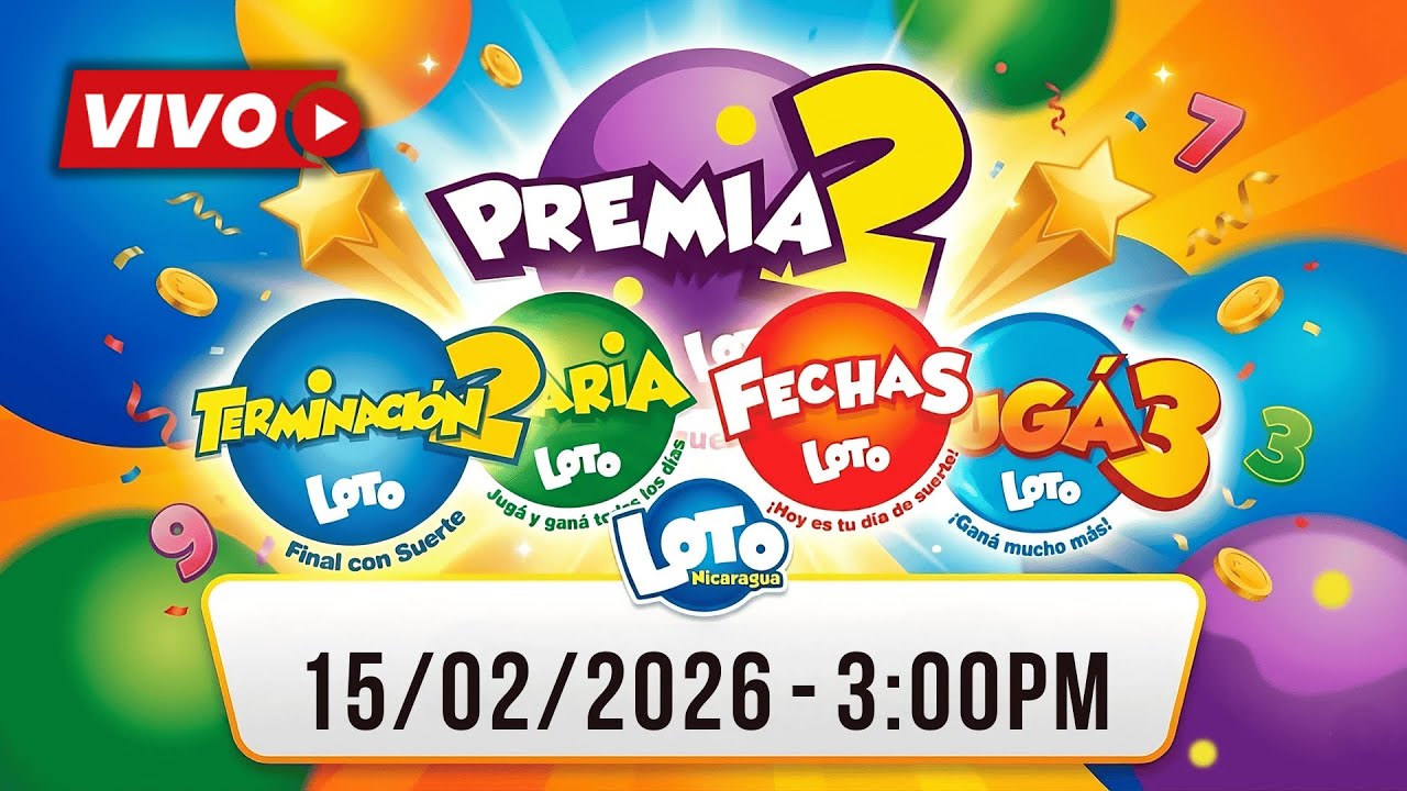 Sorteo LOTO Nicaragua 3:00 PM | Resultados de Hoy &ndash; Domingo 15 de Febrero 2026