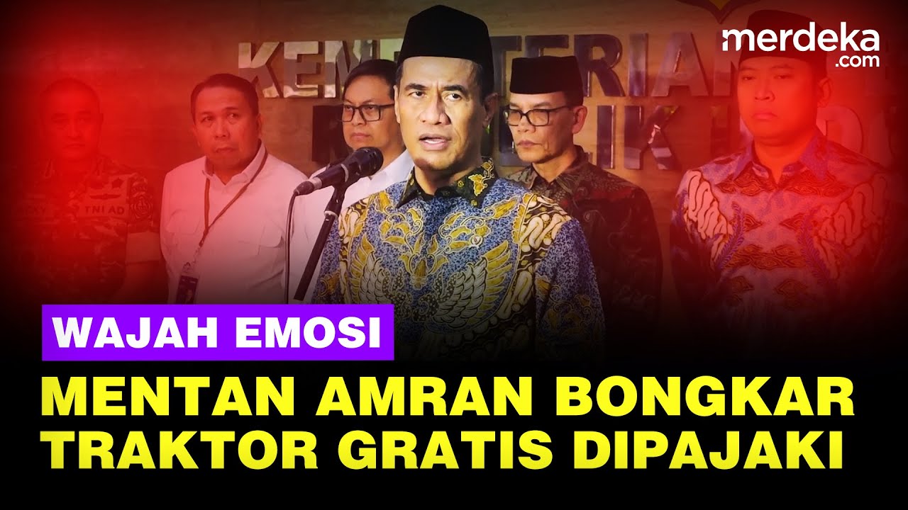 Emosi Mentan Amran, Oknum Ngaku Dirjen Pajaki Traktor Gratis Rp600 juta