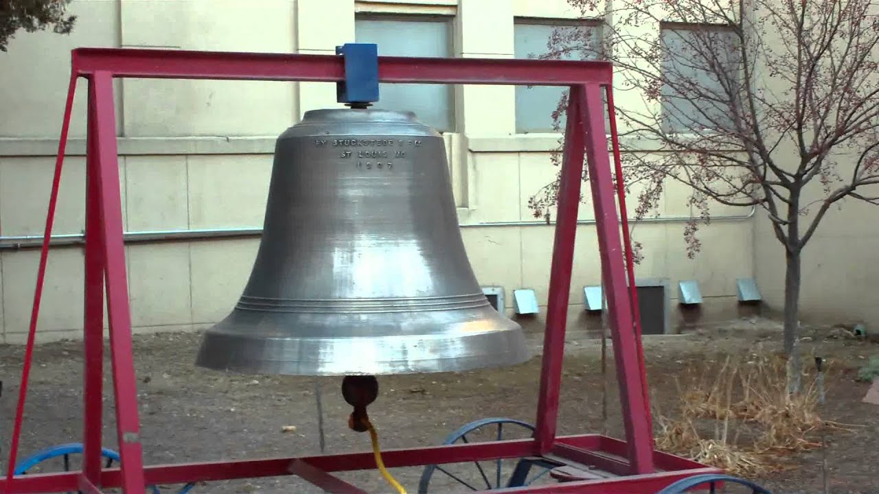a bell and an antenna inside of the canyon county courthouse