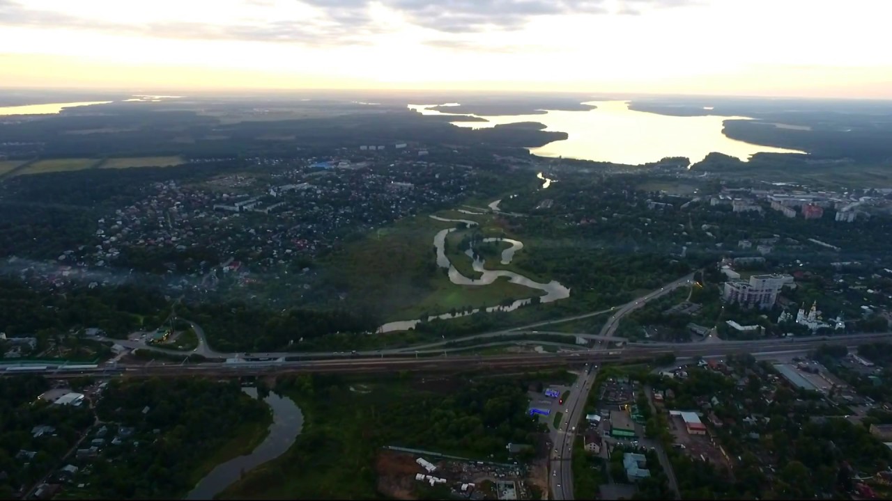 Пушкино(Западная сторона) с высоты 500 метров!