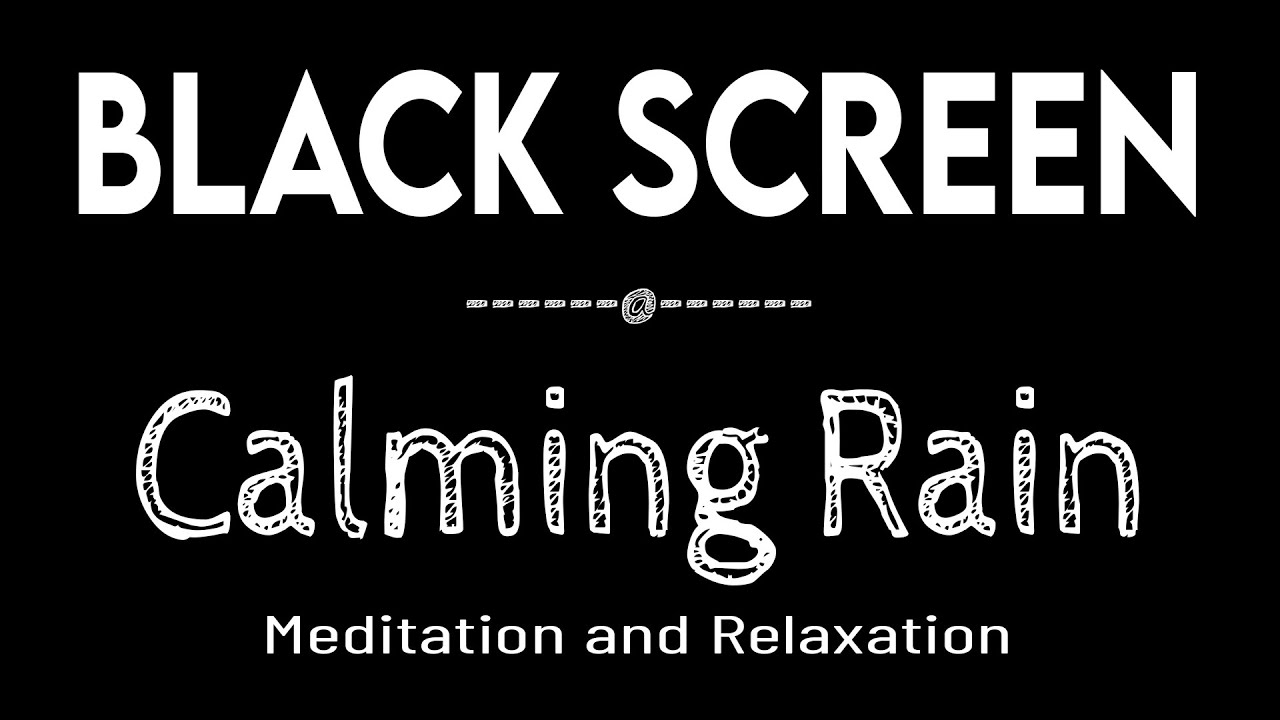 Sleep Instantly with Calming Rain Sounds Black Screen | Rain Sleep Sounds