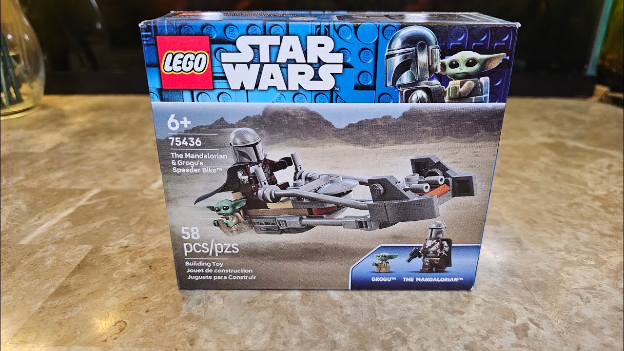 LEGO 75436 Star Wars The Mandalorian & Grogu’s Speeder Bike Unboxing, Build and Review