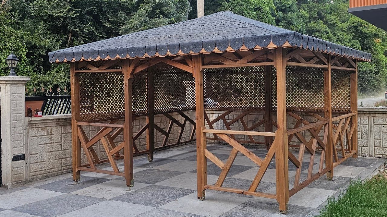 2KAMELYA-ÇARDAK YAPIMI (MONTAJ  SAFHASI 2) ...MAKİNG PERGOLA