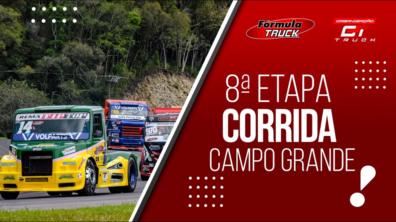 FÓRMULA TRUCK - 8 ETAPA - CORRIDA - CAMPO GRANDE - MS