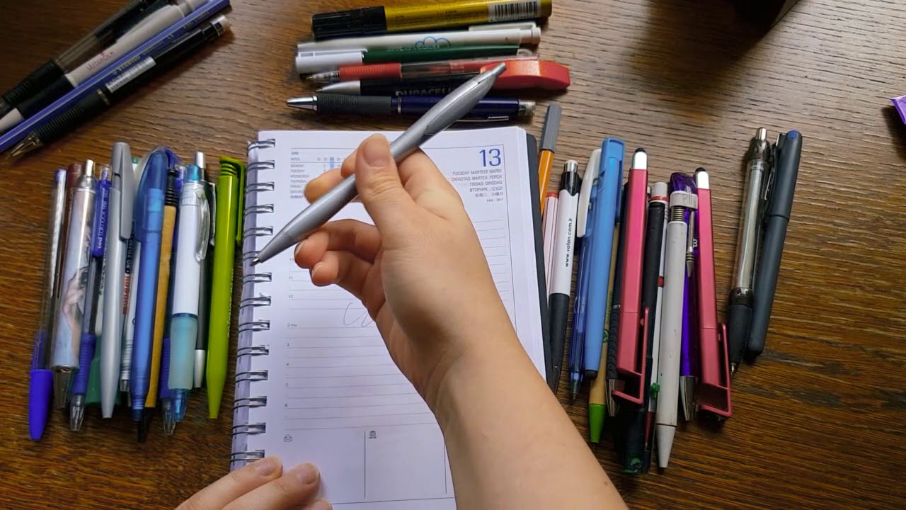 ASMR Pen Declutter No Talking