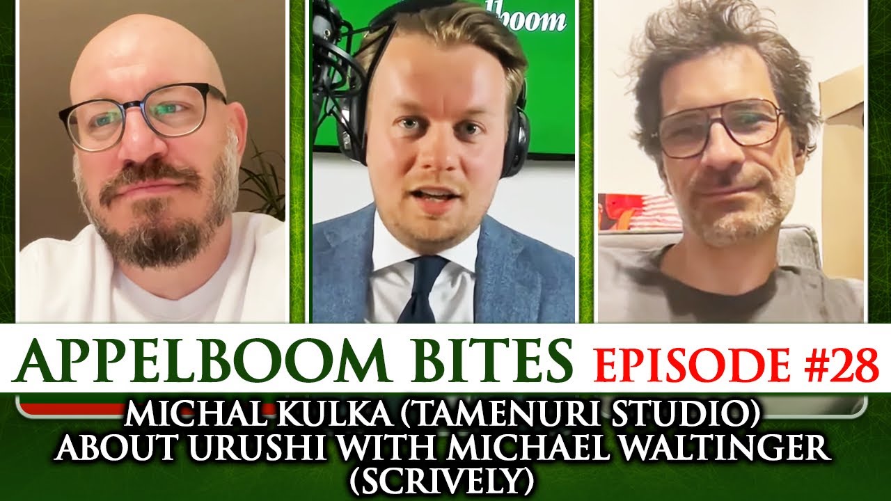 Appelboom Bites #28: Michal Kulka (Tamenuri Studio) about Urushi with Michael Waltinger (Scrively)