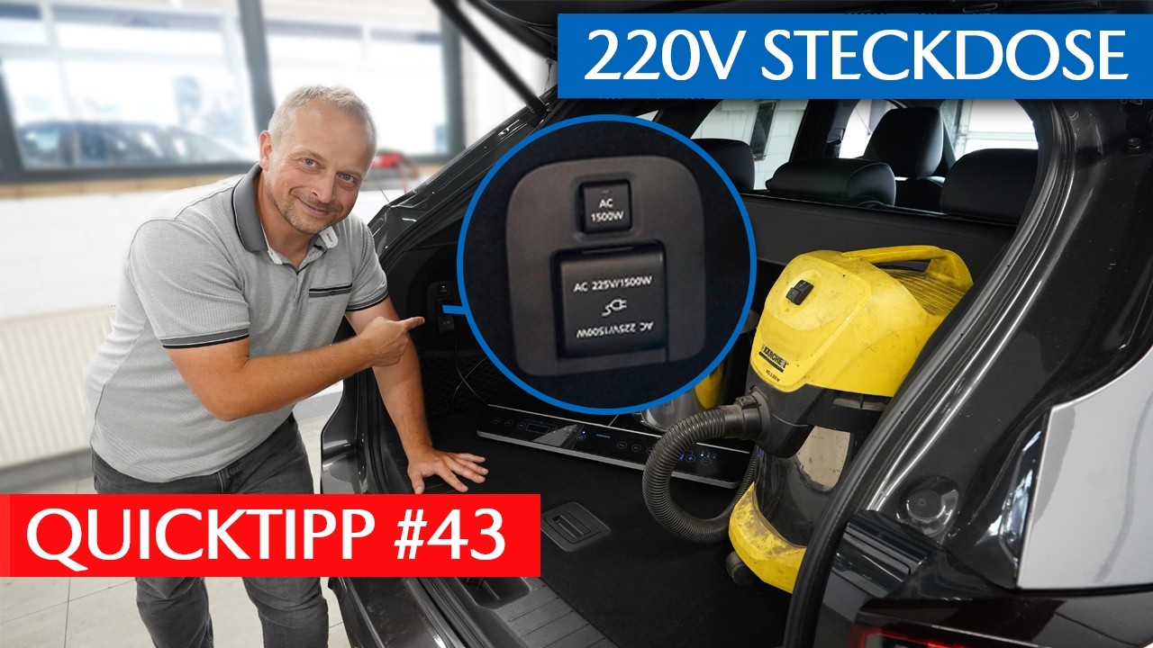 ⚡ Mazda CX-60 / CX-80 / MX-30 PHEV - So nutzt du die 1.500W Steckdose richtig🔌❗Mazda Quicktipp #43