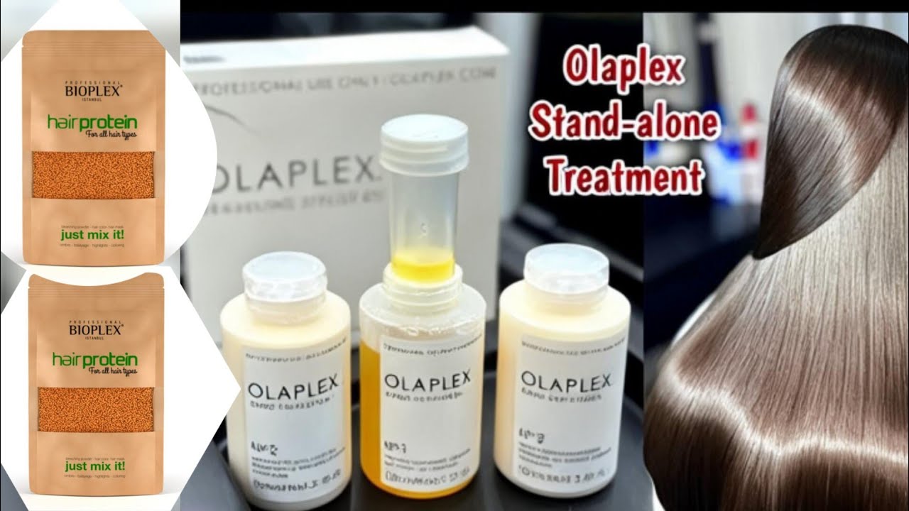 Olaplex step -by-step with bioplex protein been tutorial for Beginners |Repair Damege burn hair 