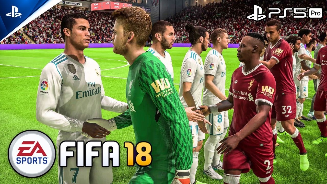 FIFA 18 - Real Madrid vs Liverpool | PS5 Pro Gameplay [4K]