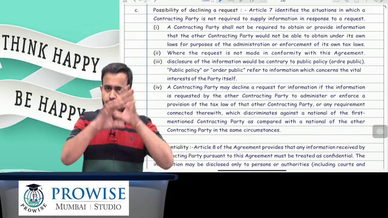 CA Final Tax Treaties Revision Paper 7 & 6C