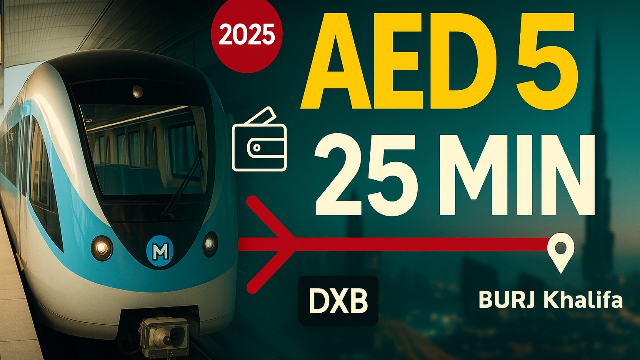 Dubai Airport to Downtown by Metro (AED 5 - 25 Minutes - 2025 Guide)