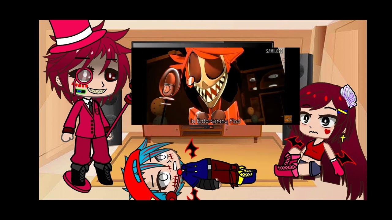 Reaction of my OC to alastor's song 