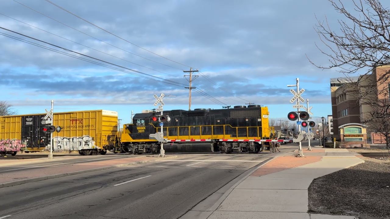 Boise Valley 3811 on Meridian Road railroad crossing. Meridian, ID