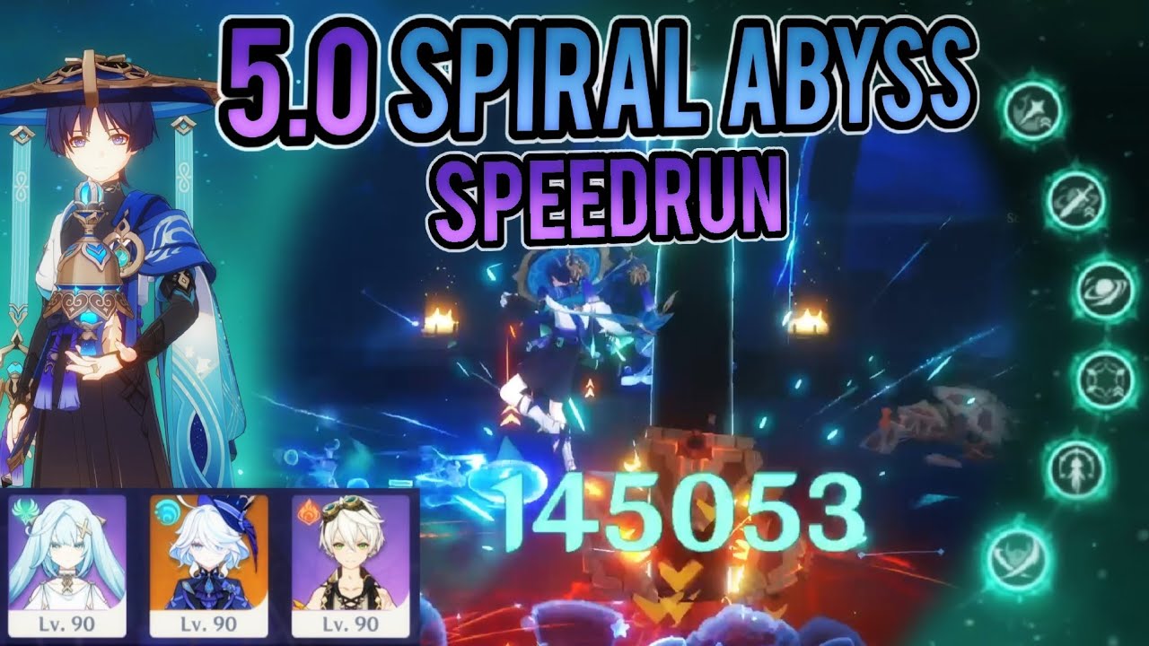 C6 R5 Wanderer 5.0 Spiral Abyss Speedrun [Genshin Impact]