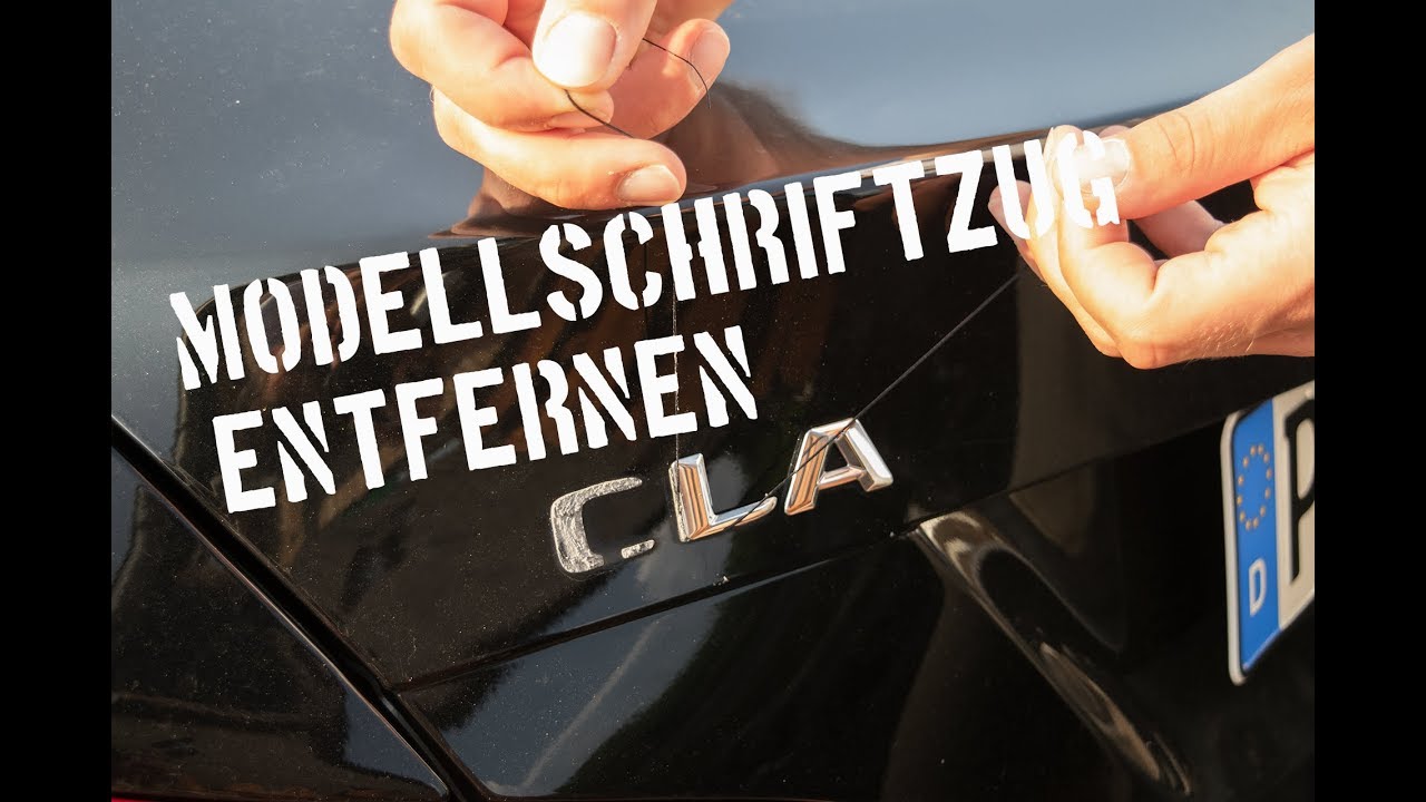 Modellschriftzug entfernen - CareWerk² - Mercedes Benz CLA