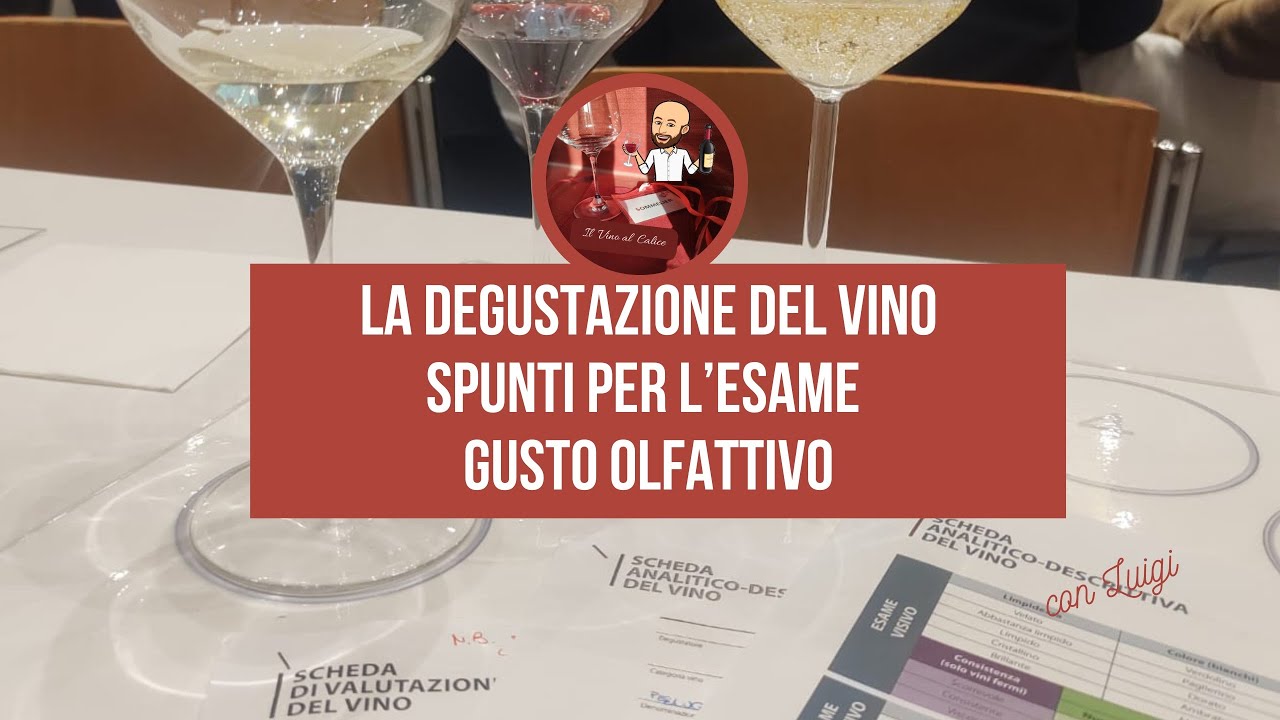 La degustazione del vino:  spunti per l'esame gusto olfattivo