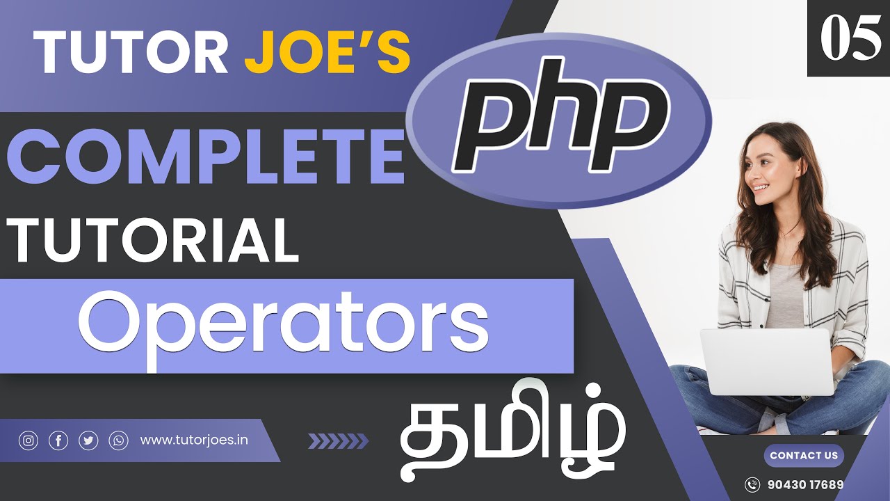 String Operator in PHP | PHP in Tamil | Part-5 |Tutor Joe's