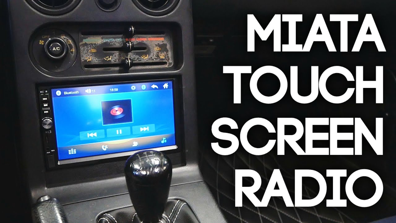 Modernizing the Miata's Radio! | Touch Screen Double DIN Head Unit Installed in my 1993 MX5  Miata
