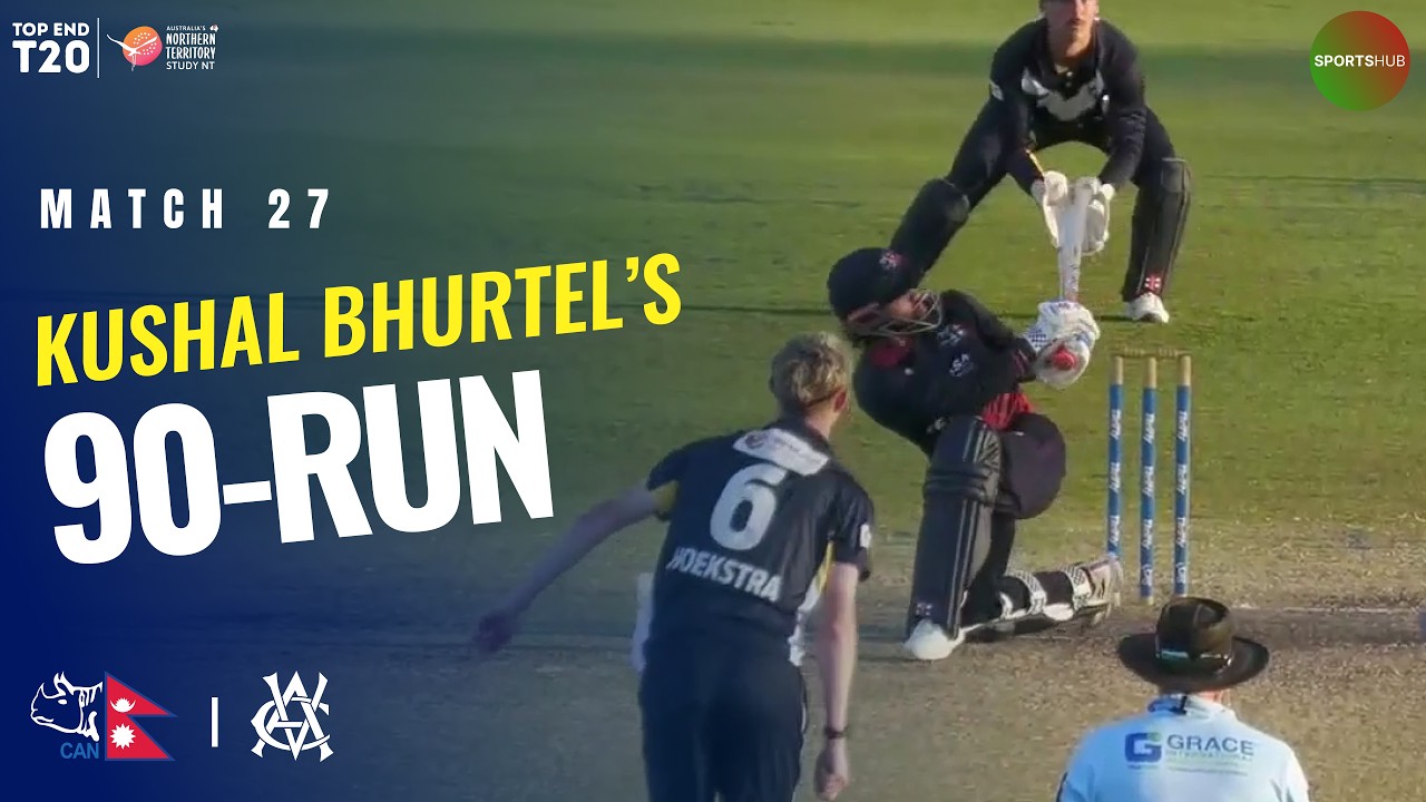Kushal Bhurtel Smashes a Brilliant 90 | Nepal vs Victoria | Match 27 | Top End T20 2026 | ZP1J