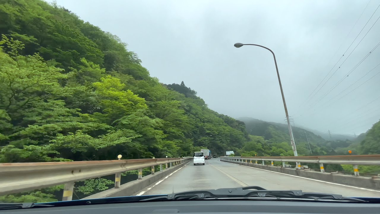 国道1号(箱根峠越え) 小田原~沼津 Driving to Numazu from Odawara on the National Route 1 (Hakone Pass)