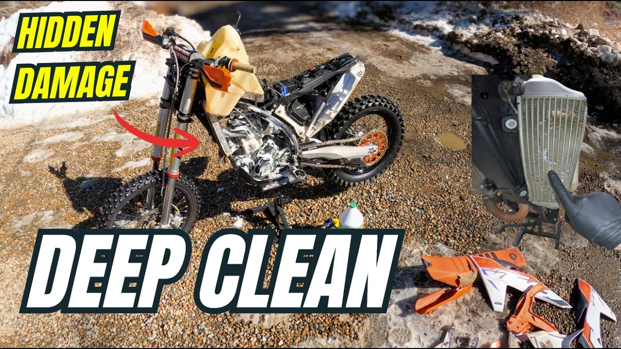 Подготовка KTM к модернизации (выявление повреждений) | Эпизод 2. Сборка внедорожного мотоцикла