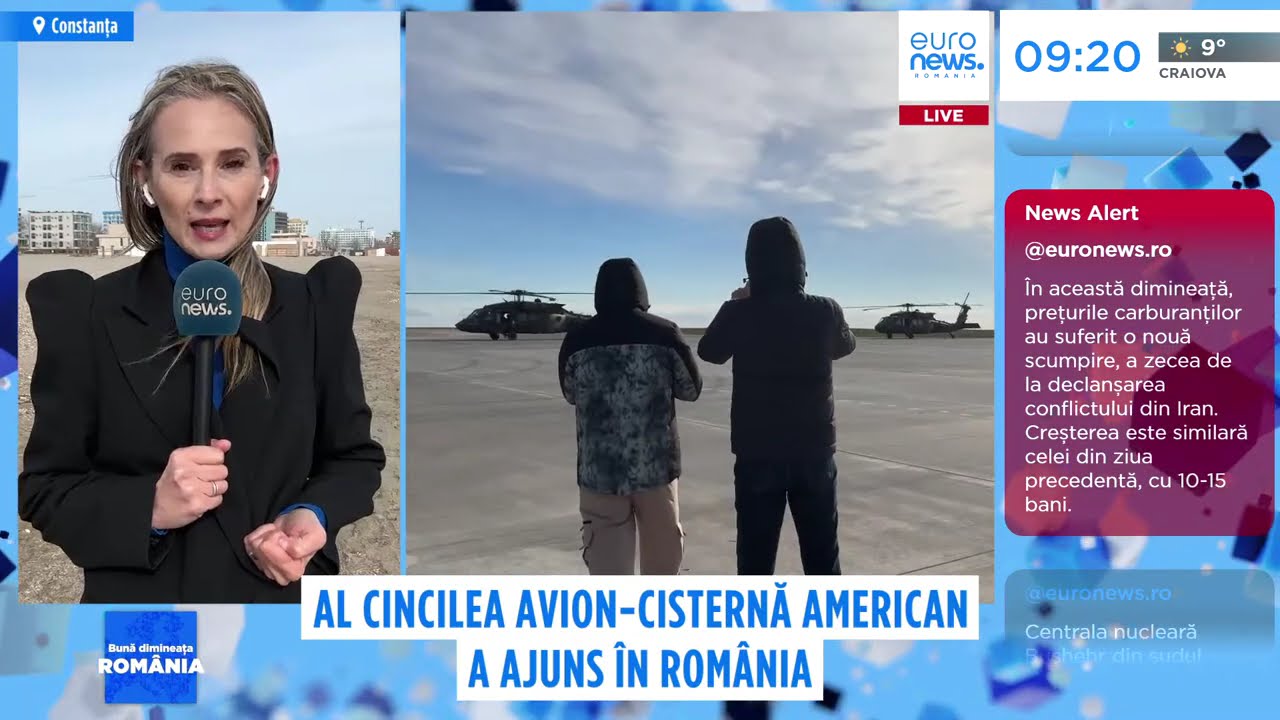 Al cincilea avion american a ajuns în România. Mai multe avioane militare au survolat spațiul aerian