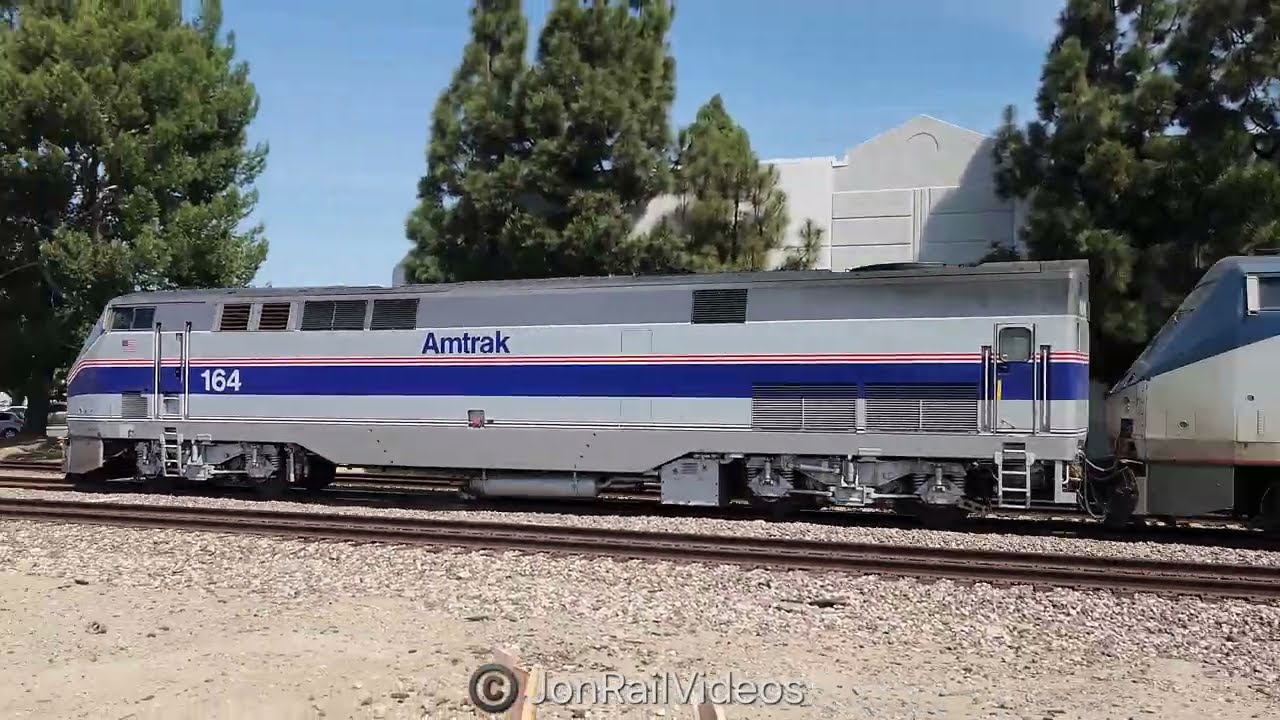 3/16/26 Pre: Amtrak Southwest Chief 3 led by Phase IV AMTK 164 heritage passes Los Nietos/SFS