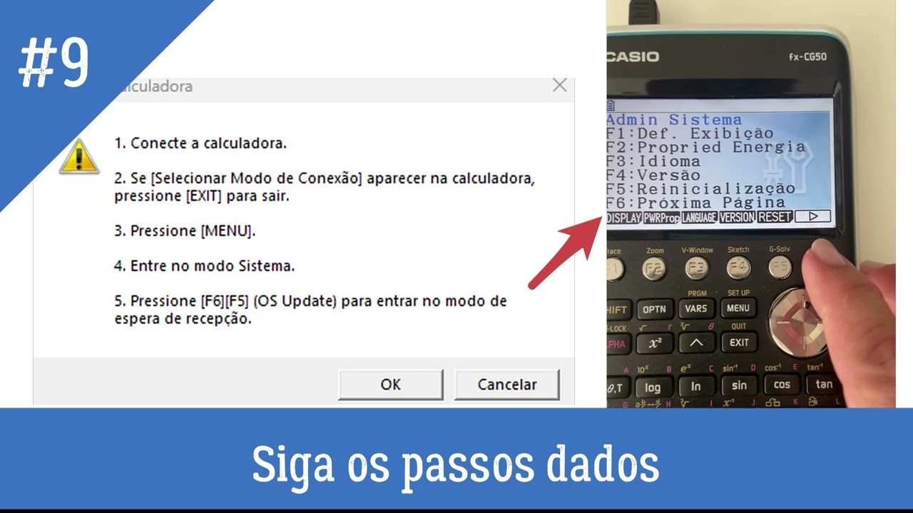 Atualizar o Sistema Operativo da calculadora Casio fx-CG50