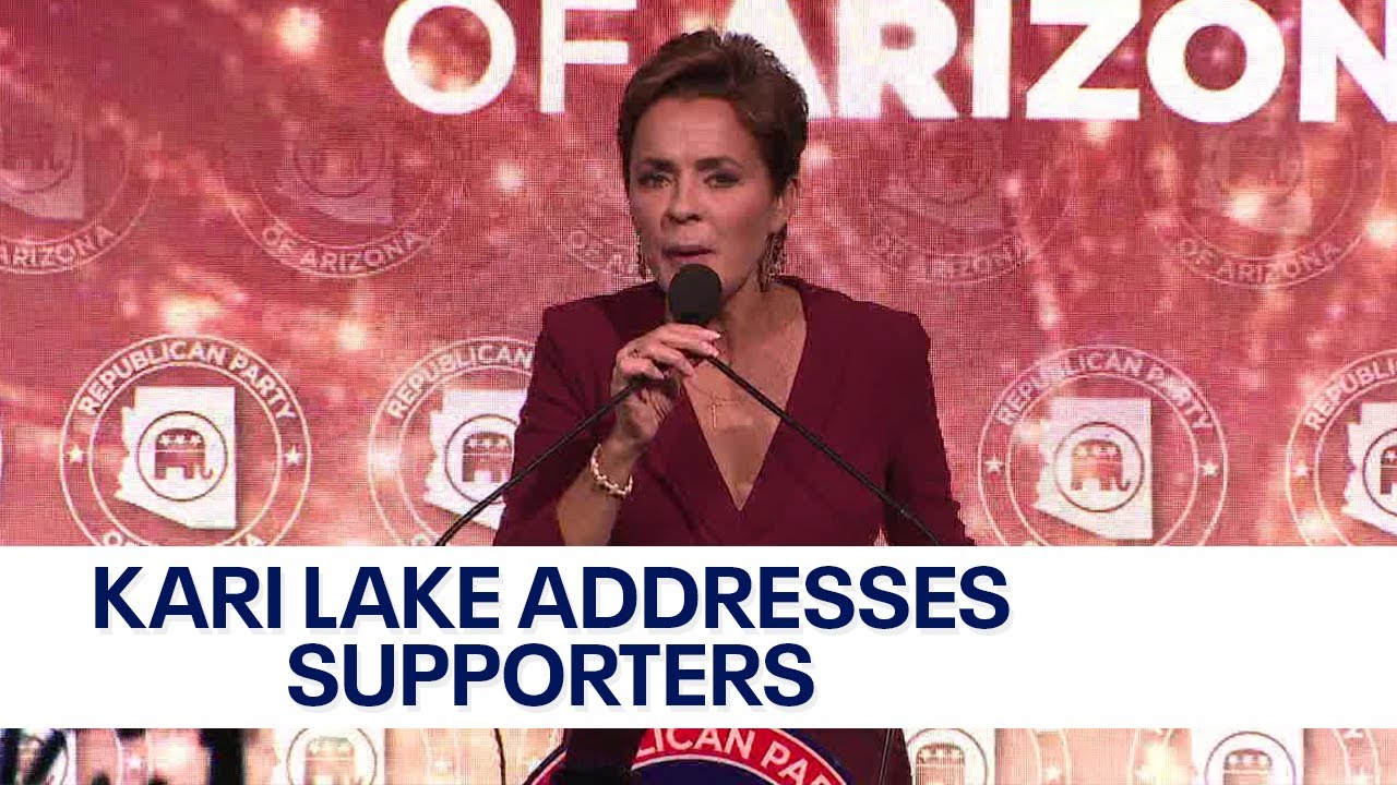 2022 Election: Arizona governor candidate Kari Lake addresses supporters
