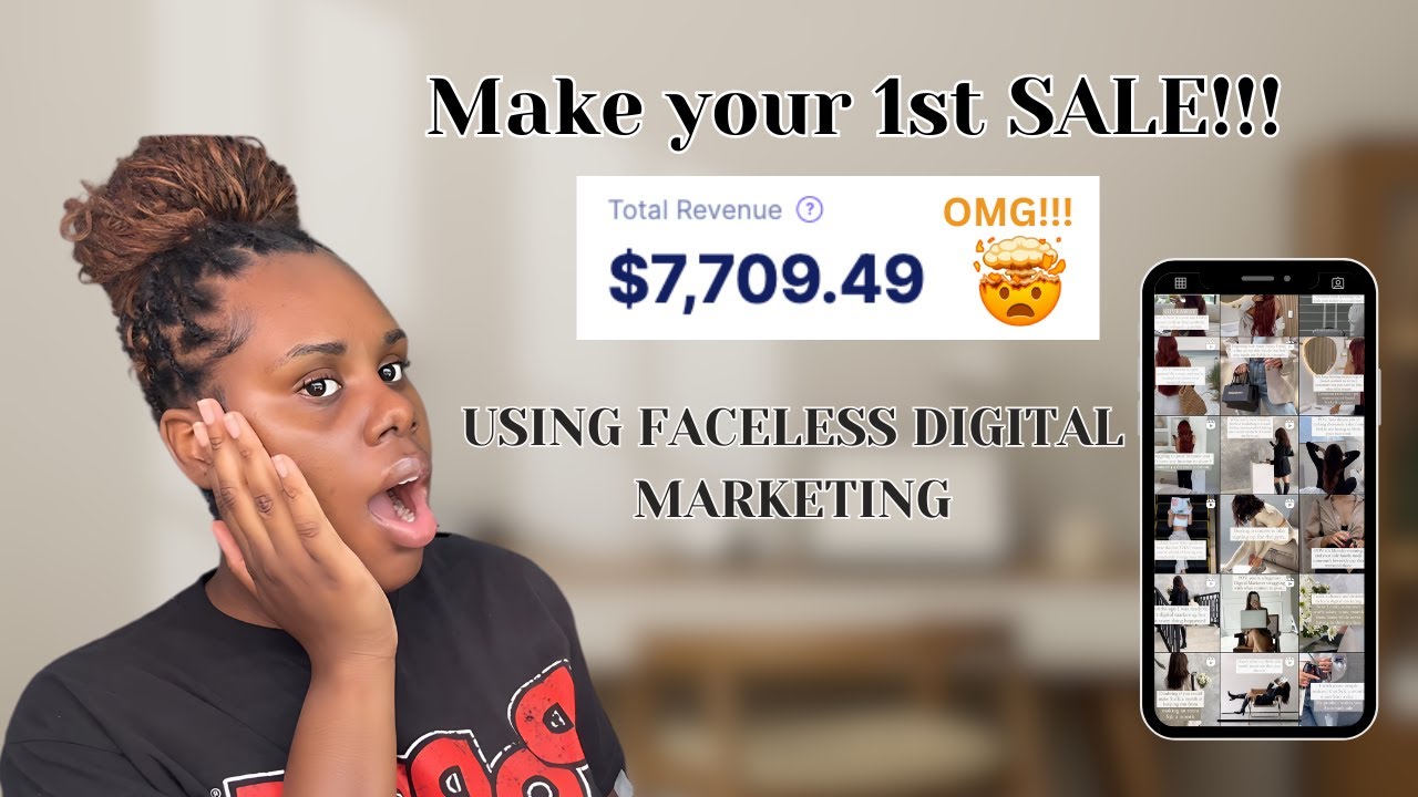 Как совершить первую продажу с помощью FACELESS DIGITAL MARKETING🤯🥳