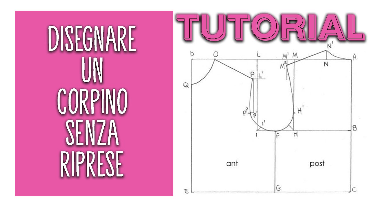 Costruire il cartamodello del corpino senza riprese