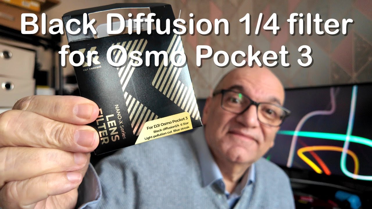 K&F Nano X Series Osmo Pocket 3 Filter Set | Black Diffusion 1/4