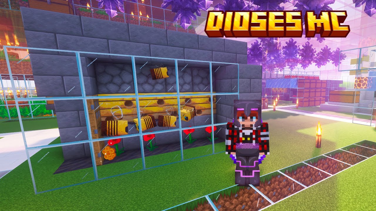 Nueva granja de abejas en minecraft  para dioses mc facil y rapida