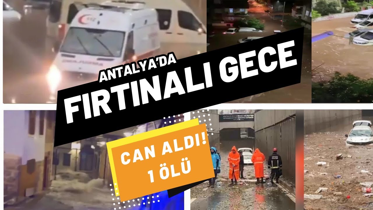 Antalya'da Fırtınalı Gece