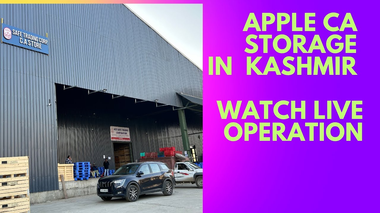 Apple, CA storage in Kashmir- live cold storage operation in Lassi pura Pulgaon