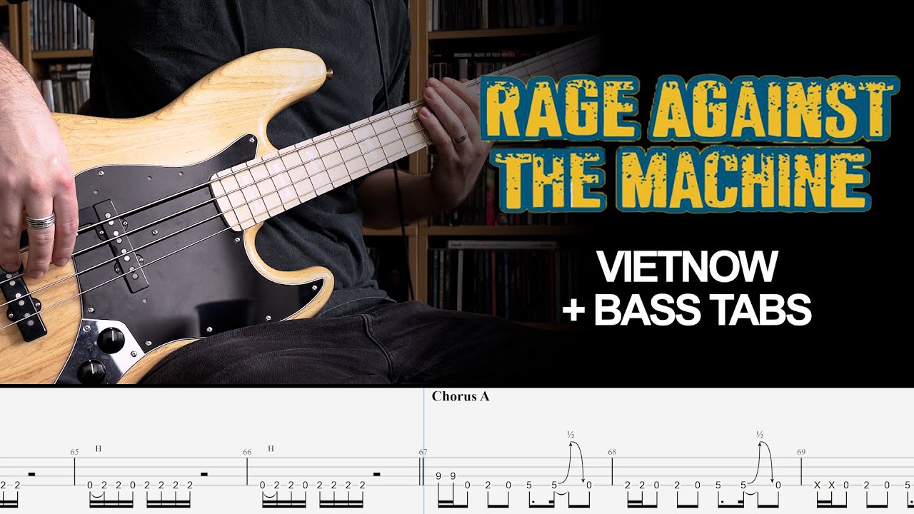 Rage Against The Machine  - Vietnow - Bass Cover + tabs
