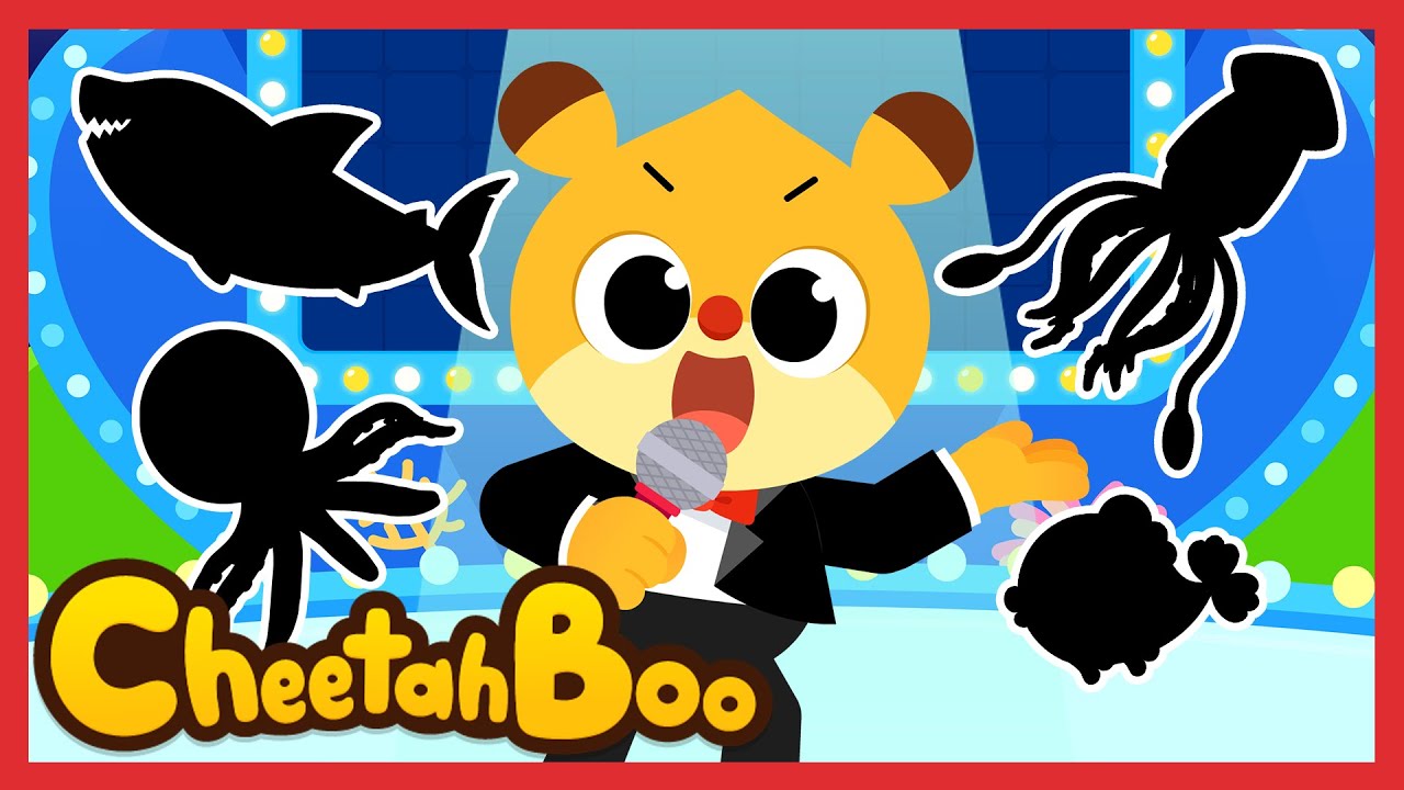 SPLASH💦Interesting Sea animals quiz songs for kids❗💦 | nursery rhymes | kids song | #cheetahboo