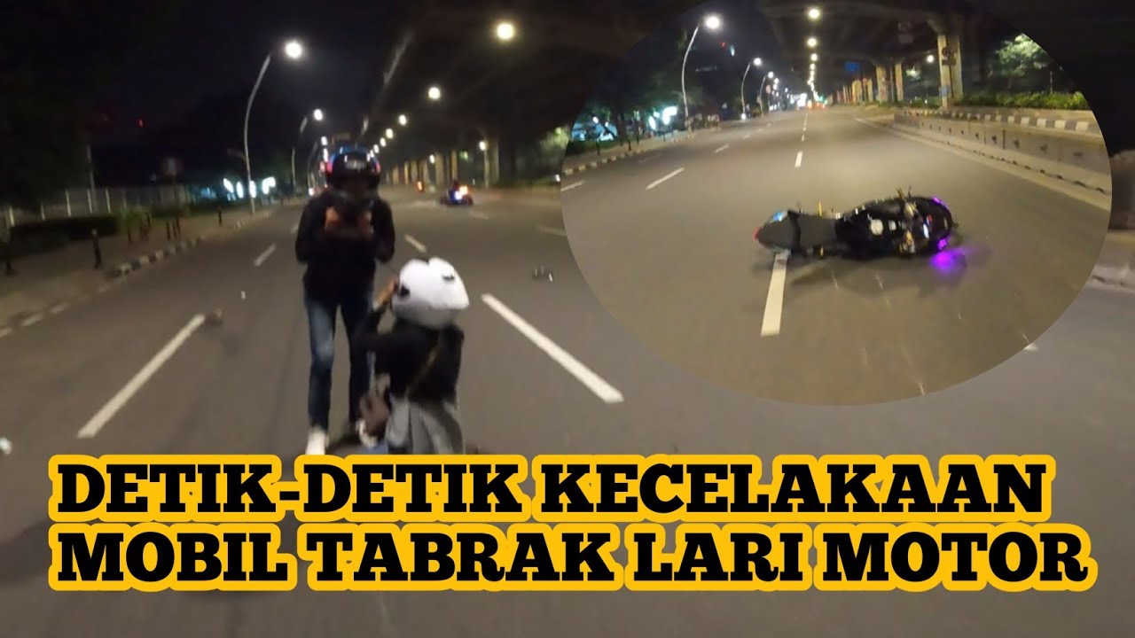 DIDUGA MABUK‼️ || PENGENDARA MOBIL TABRAK LARI PEMOTOR
