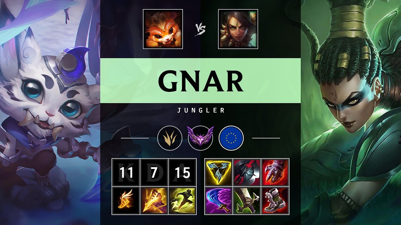 Gnar Jungle vs Nidalee - EUW Master Patch 25.12
