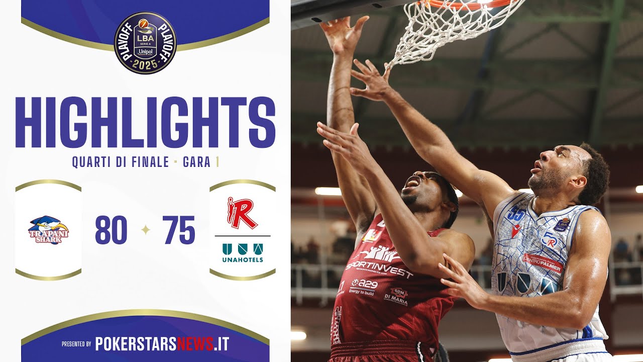 Trapani Shark - UNAHOTELS Reggio Emilia | PokerstarsNews Highlights | QF | Gara-1