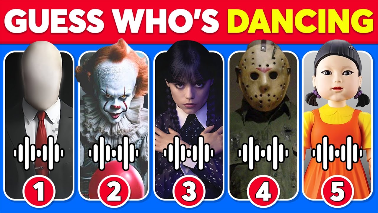 Guess The HORROR MOVIE Character Dancing 😱🔪 Ghost Face, M3GAN, Young Hee, Chucky, Vecna, Wednesday