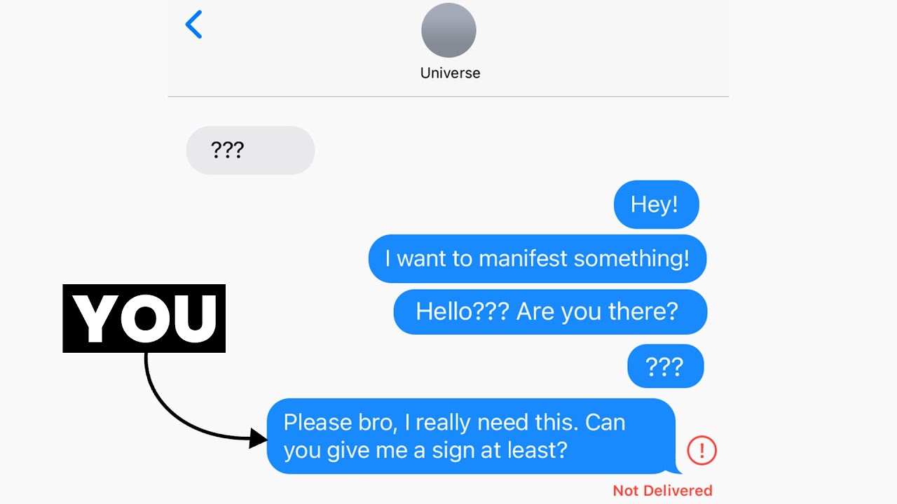 How to send a message to the universe and get a reply now