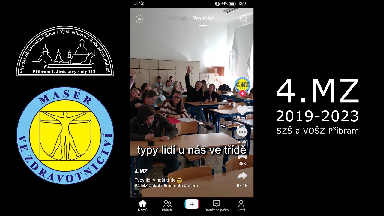 Maturitní video 4.MZ | TikTok | Střední zdravotnická škola Příbram 2019 - 2023