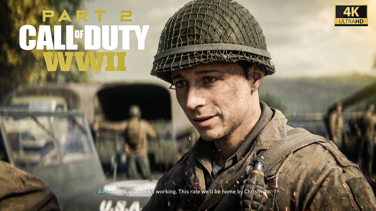 CALL OF DUTY WW2 Walkthrough Gameplay Part 2 - Normandy - Campaign Mission 1