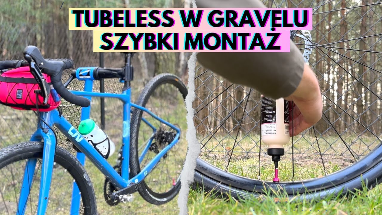 Szybka wymiana wentyli koła tubeless w gravelu I Montaż Systemu Bezdętkowego Krok po Kroku Momum Gum