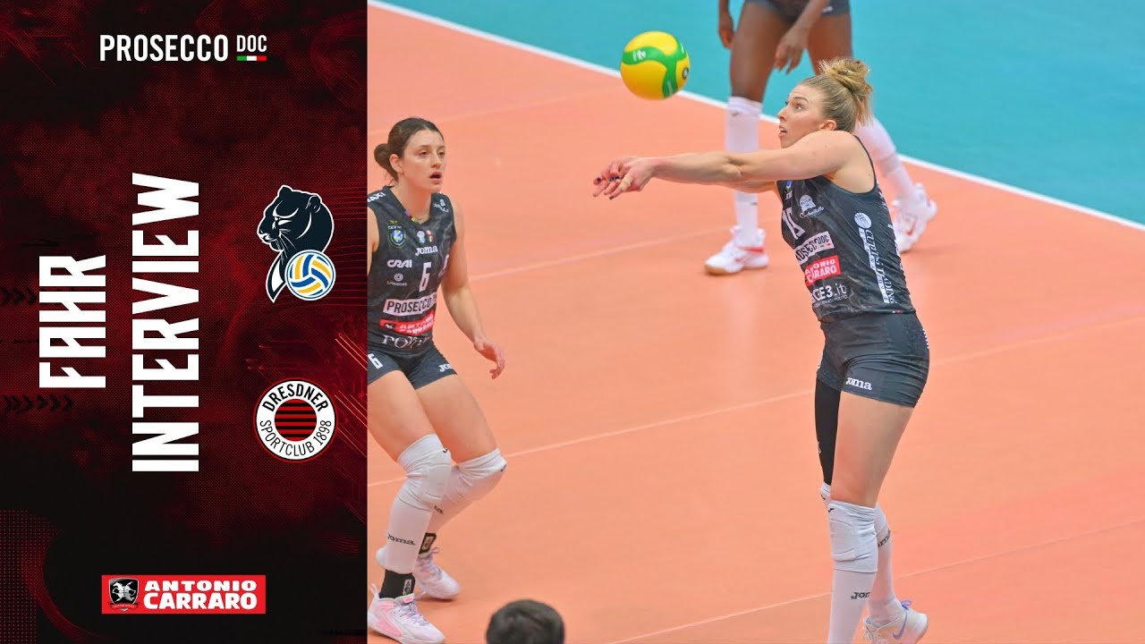 Sarah Fahr after the win | Antonio Carraro Prosecco DOC Conegliano – Dresdner SC 3-0