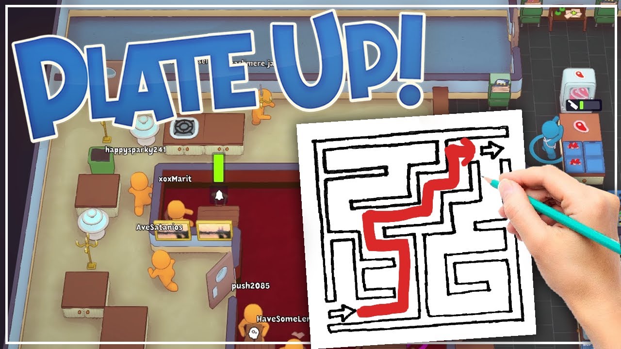 PlateUp! - It's a-MAZE-ing!! (4-Player Gameplay)